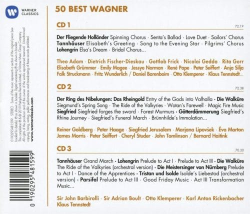 Wagner, R. - 50 Best Wagner (3CD) - Image 2