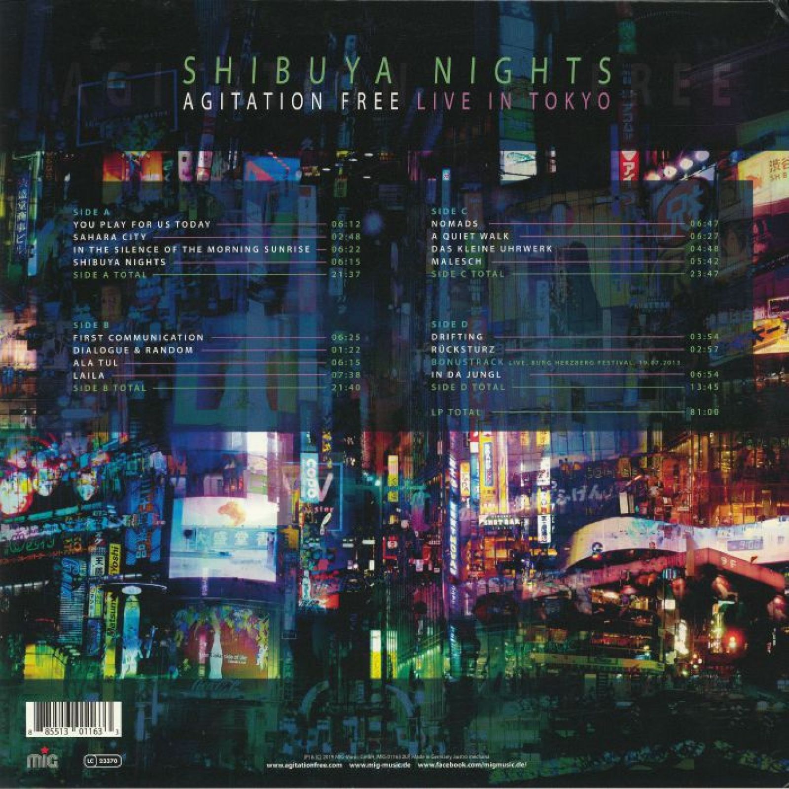 Agitation Free - Shibuya Nights (2LP) - Image 2