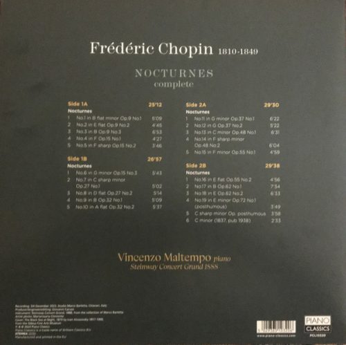 Maltempo, Vincenzo-Chopin: Nocturnes Complete (2-LP) - Image 2