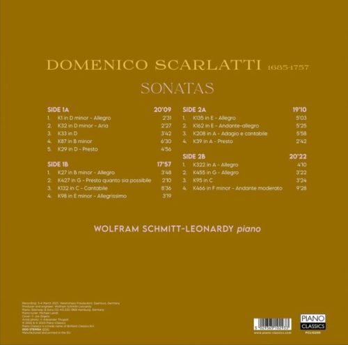 Wolfram Schmitt-Leonardy-Scarlatti Sonatas (2-LP) - Image 2