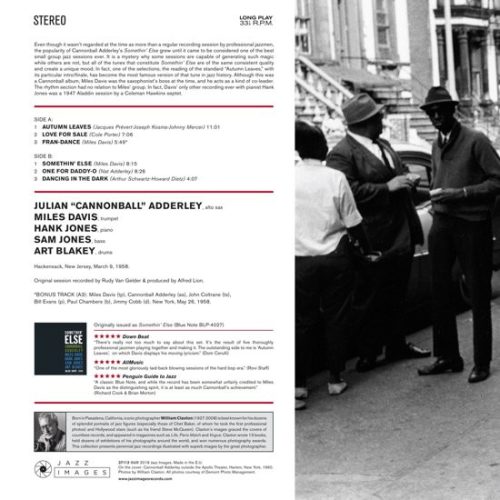 Adderley, Cannonball & Miles Davis -Somethin' Else, 180 gr (LP) - Image 2