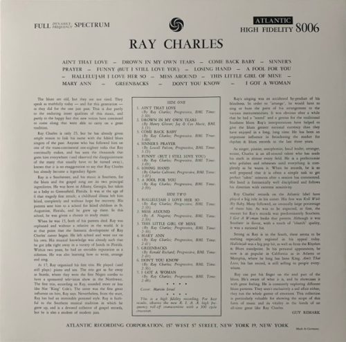 Charles, Ray - Ray Charles (Colored White LP) - Image 2