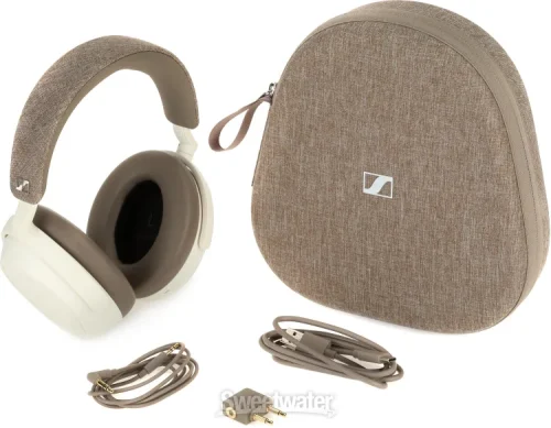 Sennheiser Momentum 4 Wireless Bluetooth Noise-Cancelling Headphones (White) - Image 3