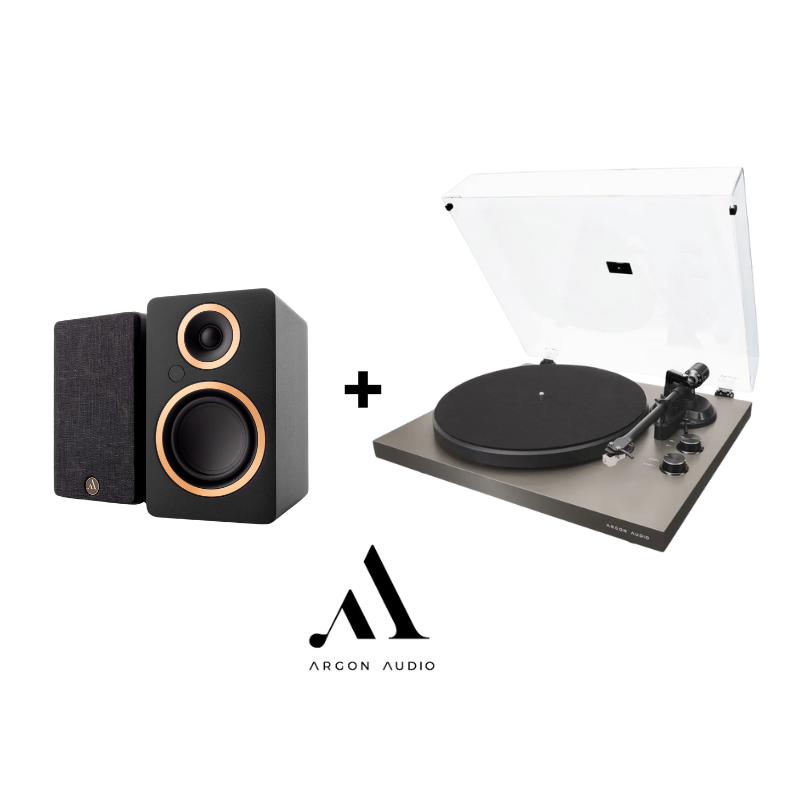 Argon Audio (Set) Gramafon TTMk2 i zi + Bokse Aktive Fenris 4 Bk