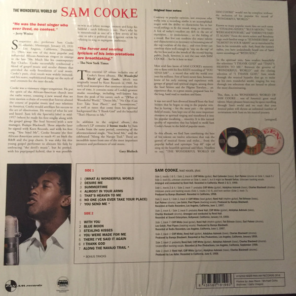 Sam Cooke - Wonderful World Of Sam Cooke (LP) - Image 2