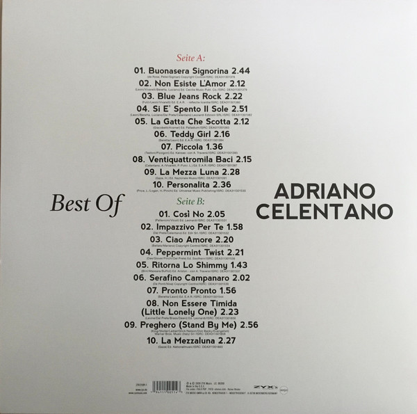 Adriano Celentano -Best Of (LP) - Image 2