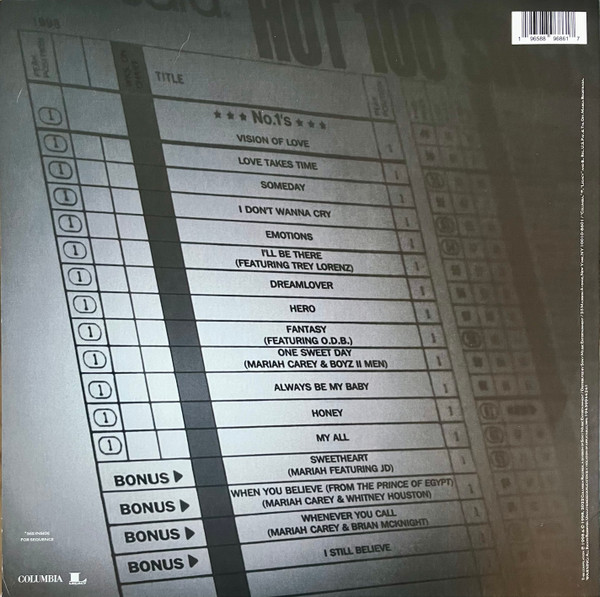 Mariah Carey #1's - Colored (2-LP) - Image 2