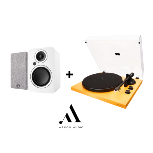 Argon Audio (Set) Gramafon TTMk2 elam + Bokse Fenris 4 White